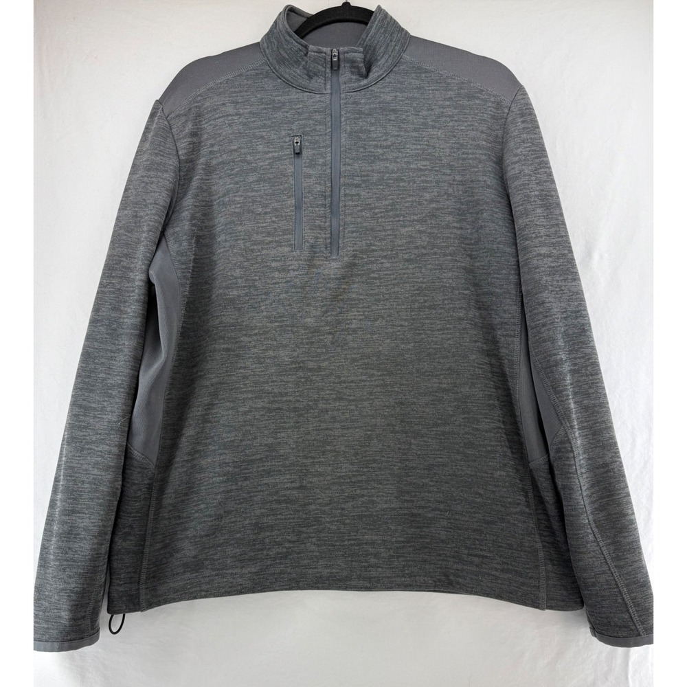 Callaway Weather Series‎ Mens Medium Gray Quarter Zip Pullover Swing Tech Jacket